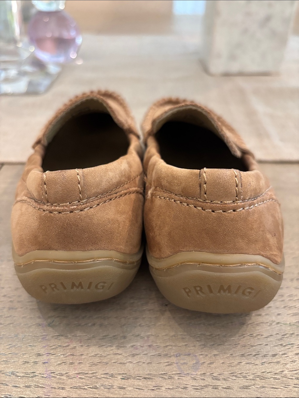 Primigi Tan Suede Kids Penny Loafers - Picture 3 of 3